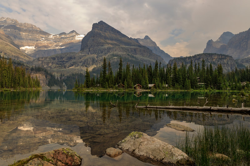 img src="lake.jpg" alt="a view of Lake O'Hara and the cabins along the shore">  height="300" width="300"