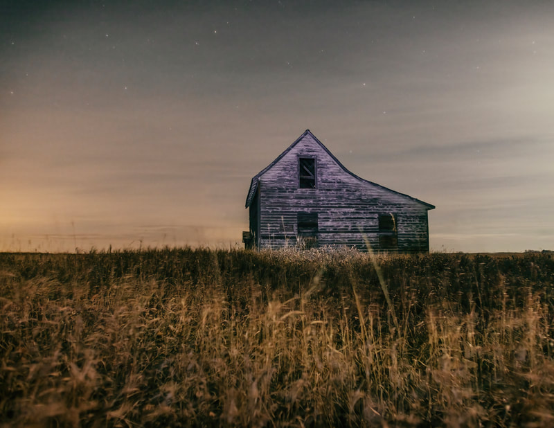 <img src="house.jpg" alt="An abandoned house sits in a field of yellow after sunset">  height="300" width="300"