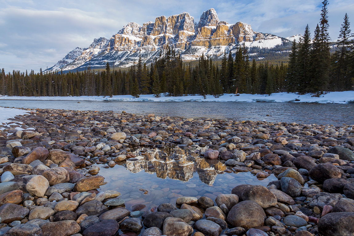 <img src="mountain.jpg" alt="a small puddle reflects Castle mountain">  height="300" width="300"